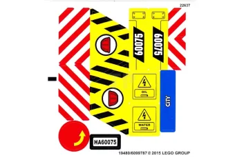 LEGO Autocollant pour l'ensemble 60075