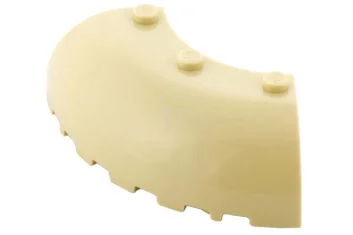 LEGO Dakpan 6 x 6 ronde hoek met noppen