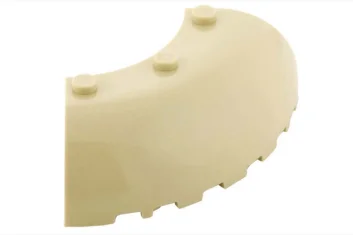 LEGO Dakpan 6 x 6 ronde hoek met noppen