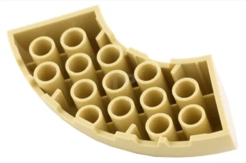 LEGO Dakpan 6 x 6 ronde hoek met noppen