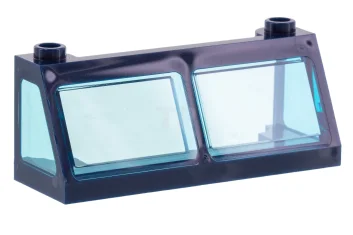 LEGO Windscreen 2 x 6 x 2 Train with Trans-Light Blue…