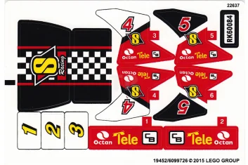 LEGO Sticker voor set 60084