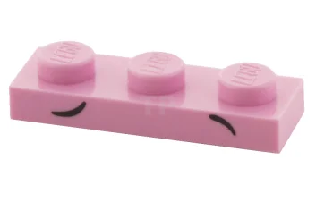 LEGO Platte 1 x 3 mit 2 kleinen schwarzen Bögen tief…