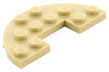 LEGO Plate 3 x 6 Half Round with 1 x 2…