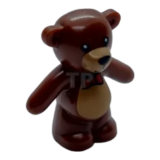 LEGO Teddy Bear - Arms Down with Black Eyes, Nose, Mouth…