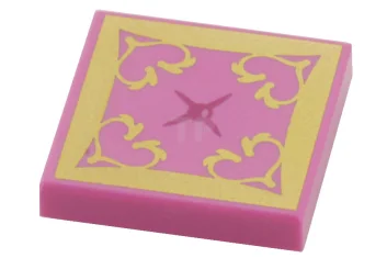 LEGO Tile 2 x 2 with Oriental Cushion Pattern