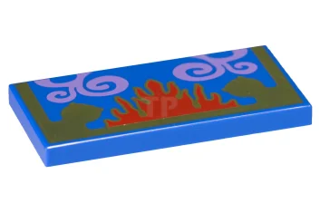 LEGO Carreau 2 x 4 avec motif de tapis oriental