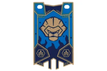 LEGO Bandiera di plastica 5 x 8,5 con motivo Chima Lion…