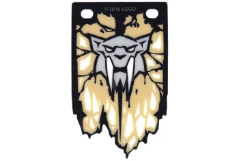 LEGO Bandiera di plastica 5 x 8,5 con motivo Chima Tiger…