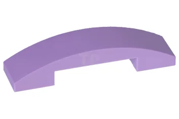 LEGO Dakpan Gebogen 4 x 1 - Dubbel