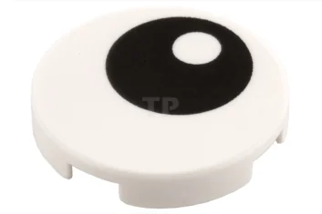 LEGO Tile 2 x 2 Round with Bottom O and Eye…