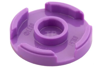 LEGO Fliese 2 x 2 Rund mit Boden-O und Windkraft-Icon-Muster