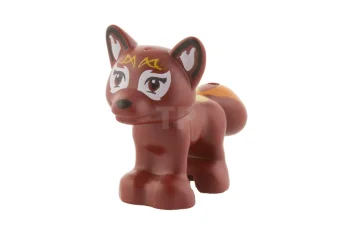 LEGO Fox with Face Decoration Pattern