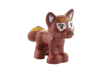 LEGO Fox with Face Decoration Pattern