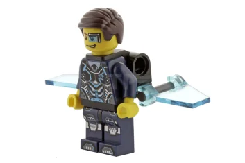 LEGO Agent Curtis Bolt with Wings - No Stickers on Wings