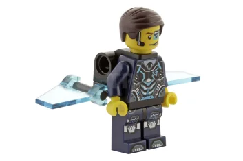 LEGO Agent Curtis Bolt with Wings - No Stickers on Wings