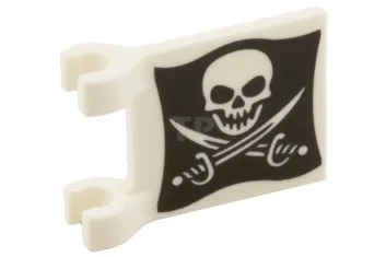 LEGO Flag 2 x 2 Square with Skull and Crossed Cutlasses…
