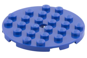 LEGO Platte, rund 6 x 6 mit Loch