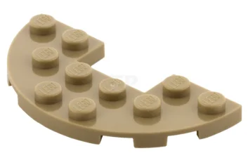 LEGO Plate 3 x 6 Half Round with 1 x 2…