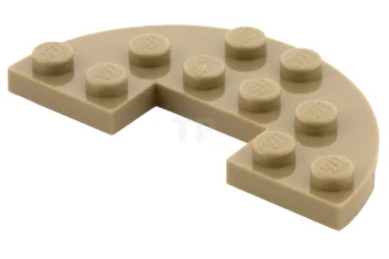 LEGO Plate 3 x 6 Half Round with 1 x 2…