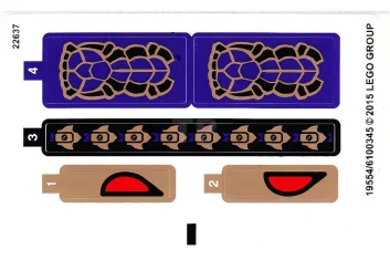 LEGO Pegatina para Set 70746