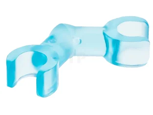 LEGO Armskelett, gebogen mit Klammern (Horizontalgriff)