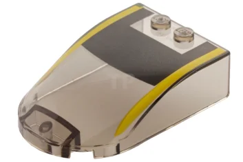 LEGO Windscherm 6 x 4 x 1 gebogen met zwart en…