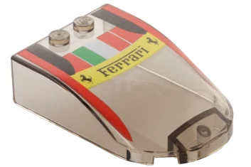 LEGO Windscreen 6 x 4 x 1 Curved with "Ferrari", Italian…
