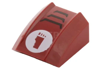 LEGO Pendenza 2 x 2 curvo con bordo e logo del…