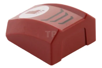 LEGO Pendenza 2 x 2 curvo con bordo e logo del…