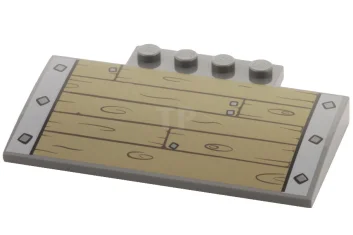 LEGO Slope, Curved 5 x 8 x 2/3 with Wood Panel…