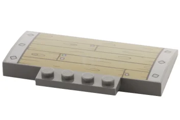 LEGO Slope, Curved 5 x 8 x 2/3 with Wood Panel…