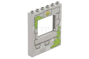 LEGO Panel 1 x 6 x 6 with Window with Fleur…