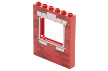 LEGO Panel 1 x 6 x 6 with Window with Masonry…