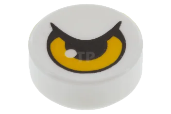 LEGO Fliese 1 x 1 Rund mit Augenadler-Muster