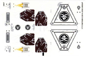 LEGO Sticker for Set 70145