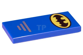 LEGO Baldosa 2 x 4 con Logotipo de Batman