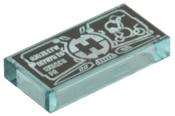 LEGO Tile 1 x 2 with Hero Factory Logo and Data…