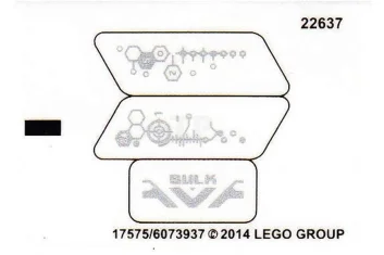 LEGO Sticker for Set 44025