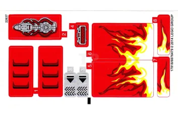 LEGO Pegatina para Set 70727