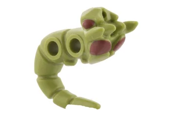 LEGO Insectachtig lichaam met donkerrood ogenpatroon