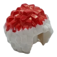 LEGO Minifig, Utensil Cheerleader Pom Pom con motivo rosso