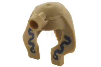 LEGO Minifig, Headgear Headdress Mummy with Two Snakes Pattern