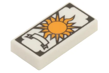 LEGO Piastrelle 1 x 2 con motivo di carte dei Tarocchi