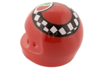 LEGO Minifig, Casco copricapo standard con motivo a scacchi e logo…