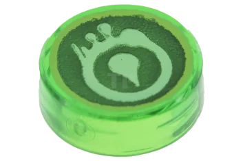 LEGO Tile 1 x 1 Round with Ninjago Venomari Pattern
