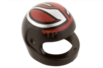 LEGO Minifig, Headgear Full-face Helmet with Strips Pattern