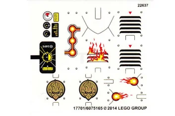 LEGO Sticker for Set 70142