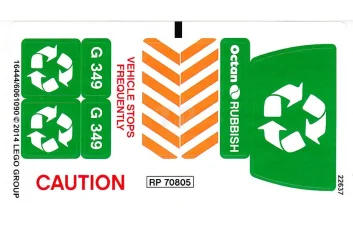 LEGO Sticker for Set 70805
