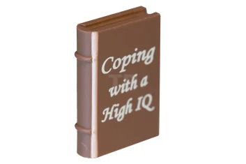 LEGO Minifiguur, Utensil Book 2 x 3 met wit "omgaan met…